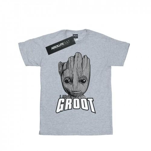 Marvel Boys Guardians Of The Galaxy Groot Gezicht T-shirt