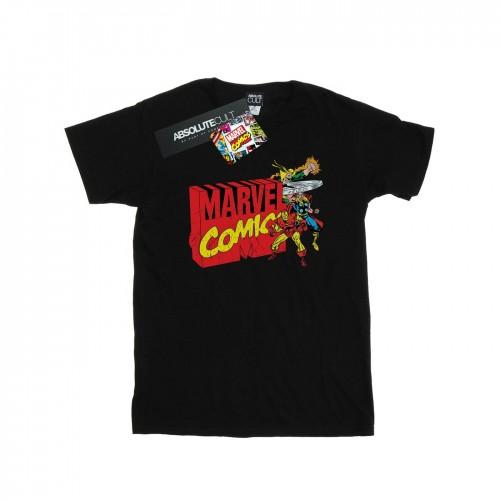 Marvel Comics jongens vintage logo explosie T-shirt