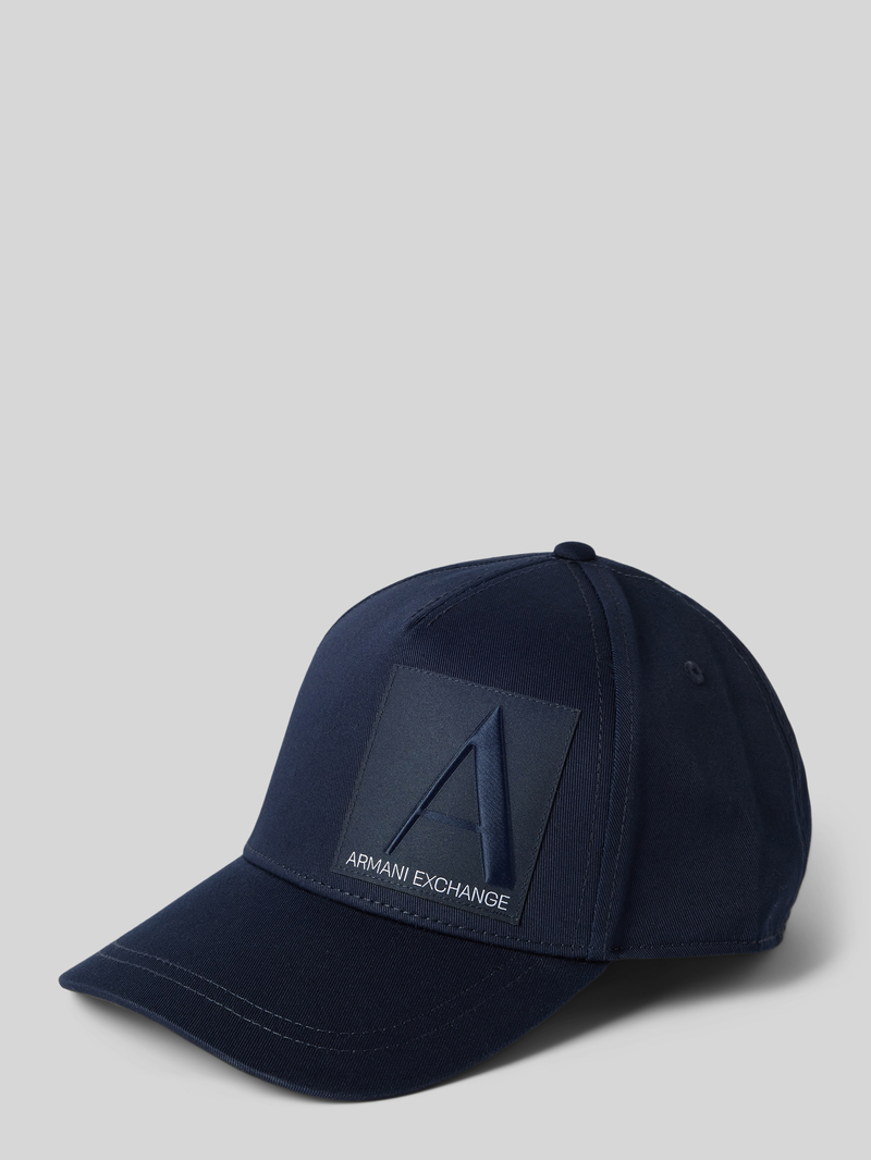 Armani Exchange Baseballpet met labelstitching