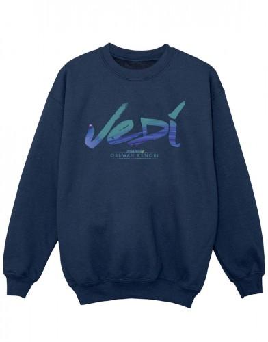 Star Wars meisjes Obi-Wan Kenobi Jedi geschilderd lettertype sweatshirt