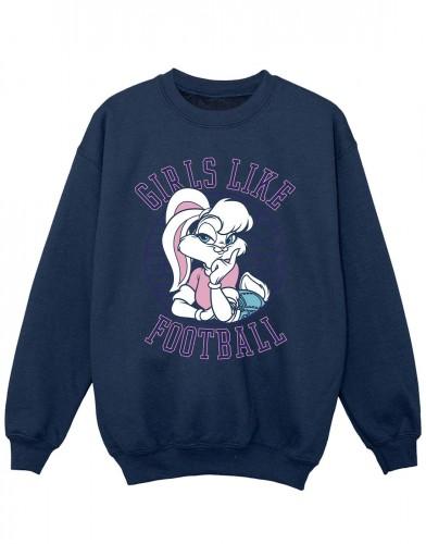 Looney Tunes Girls Lola Bunny Girls Like Football Sweatshirt