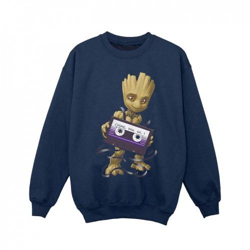 Marvel Girls Guardians of the Galaxy Groot Cosmic Tape-sweatshirt