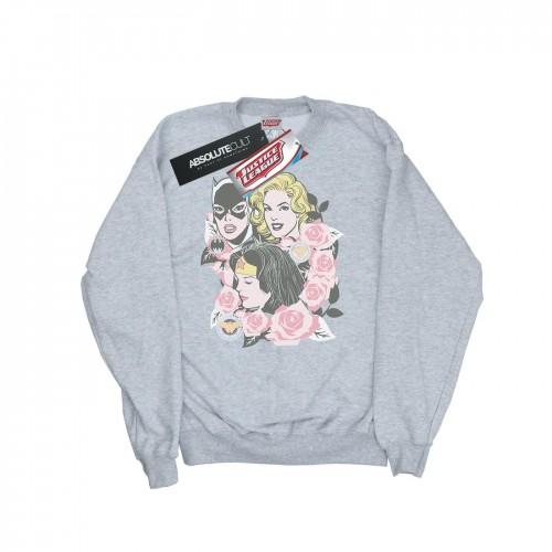 DC Comics meisjes Super Powers sweatshirt met bloemenframe