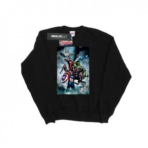 Marvel Girls Avengers Assemble Team Montage-sweatshirt