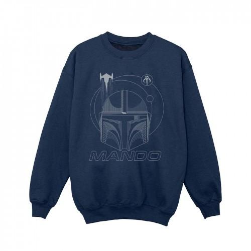 Star Wars Girls The Mandalorian Rings Helmet Sweatshirt