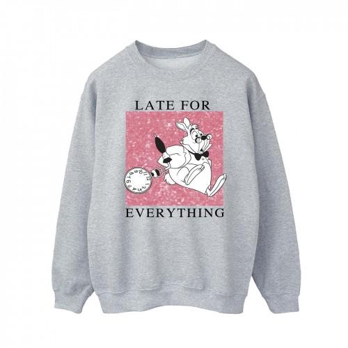 Disney Heren Alice In Wonderland Wit Konijn Sweatshirt