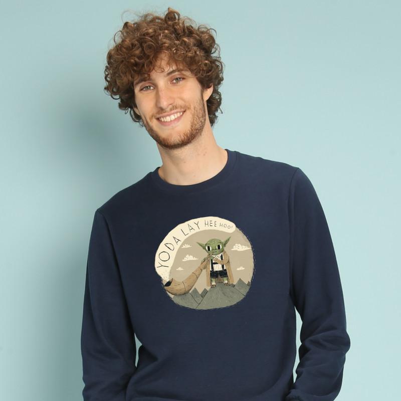 Le Roi du Tshirt Sweat Homme - YODA LAYHEEHOO