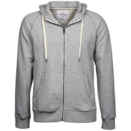 Tee Jays Heren Urban Heather hoodie met volledige ritssluiting