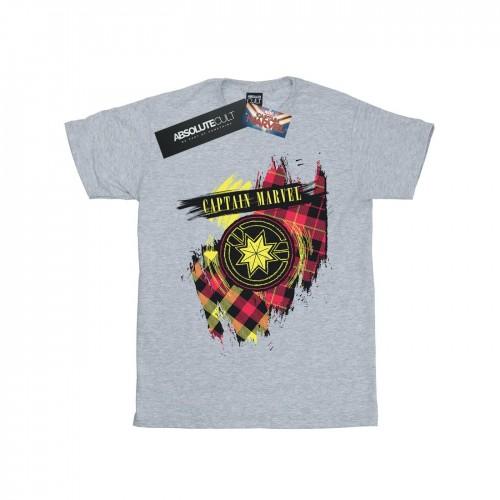 Marvel jongens Captain  Tartan Patch T-shirt