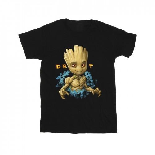 Guardians Of The Galaxy Jongens Groot Bloemen T-shirt