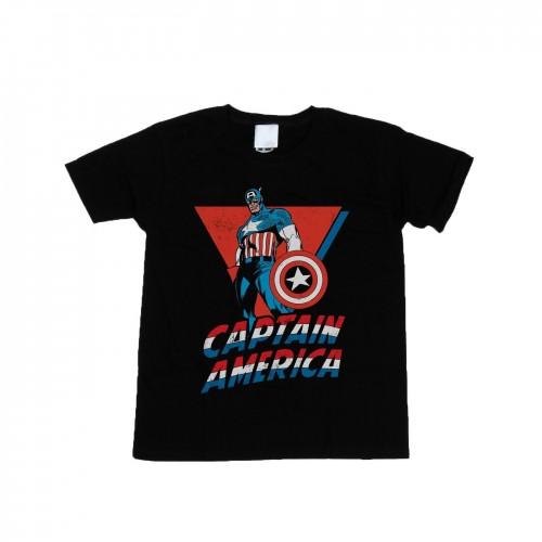 Marvel Boys Captain America staand T-shirt