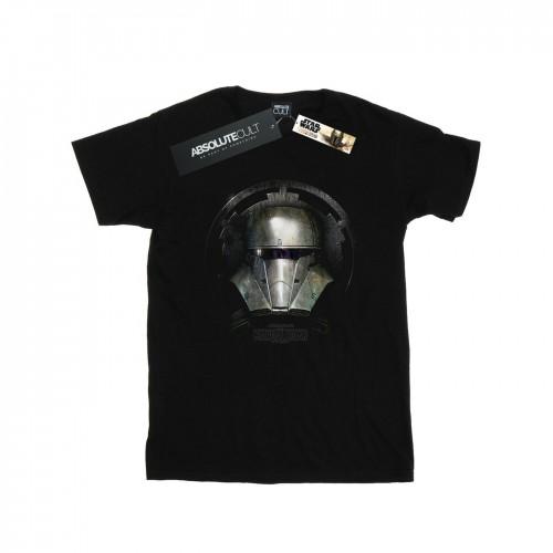 Star Wars jongens het Mandalorian donkere helm T-shirt