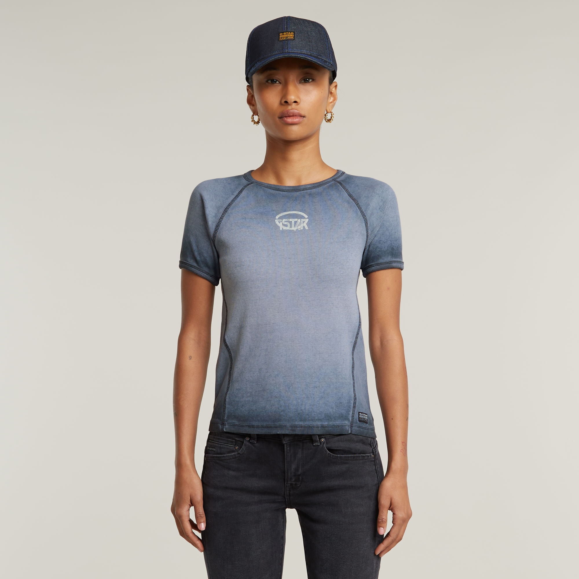 G-Star RAW Army Ringer Slim Top - Donkerblauw - Dames