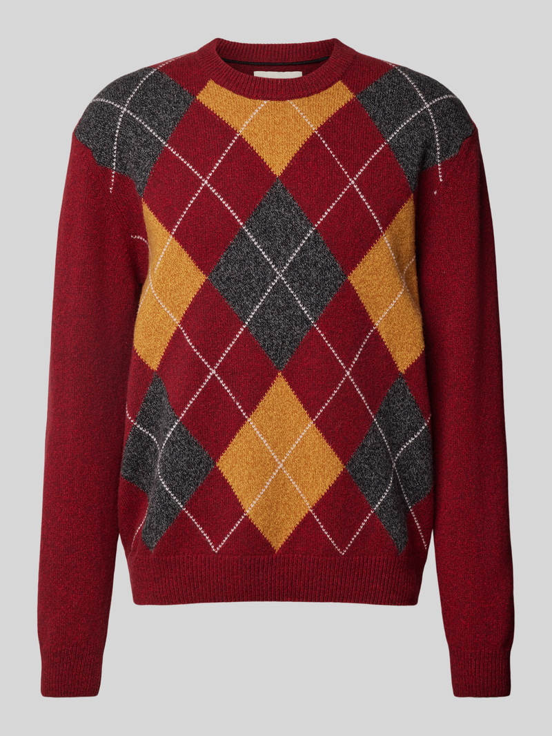 Gant Gebreide pullover met ronde hals, model 'ARGYLE'