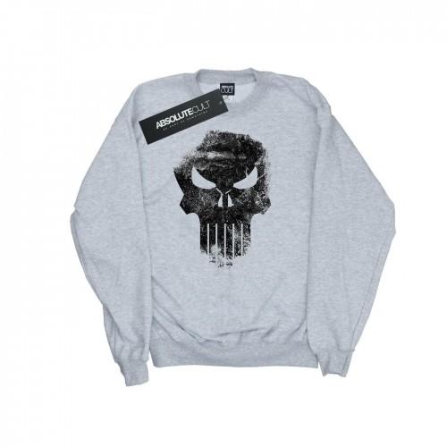 Marvel Girls The Punisher Distressed Skull Sweatshirt