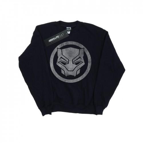 Marvel Boys Black Panther Distressed Icon-sweatshirt