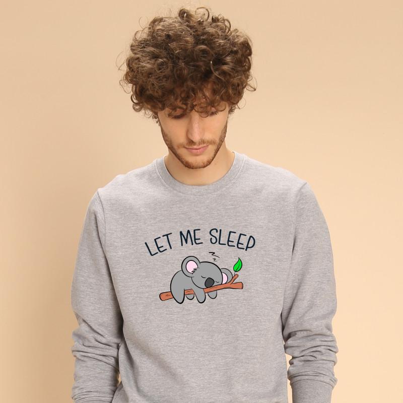 Le Roi du Tshirt Herensweater - LAAT ME SLAPEN