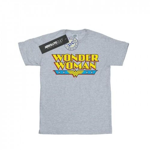 DC Comics Girls Wonder Woman tekstlogo katoenen T-shirt