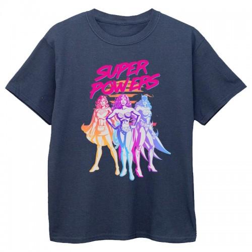 DC Comics meisjes Super Powers Neon Tropics katoenen T-shirt