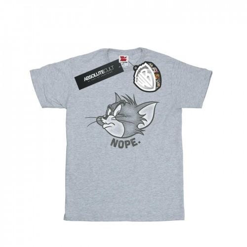 Tom And Jerry Girls Nope Face Cotton T-Shirt