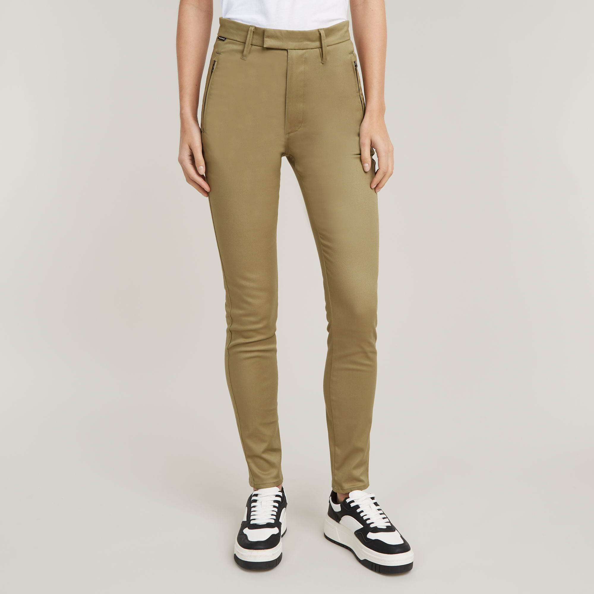 G-Star RAW Weld High Skinny Chino - Groen - Dames