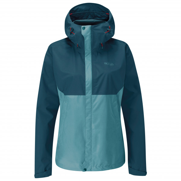 Rab  Women's Downpour Eco Jacket - Regenjas, blauw