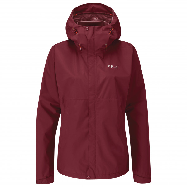 Rab  Women's Downpour Eco Jacket - Regenjas, rood