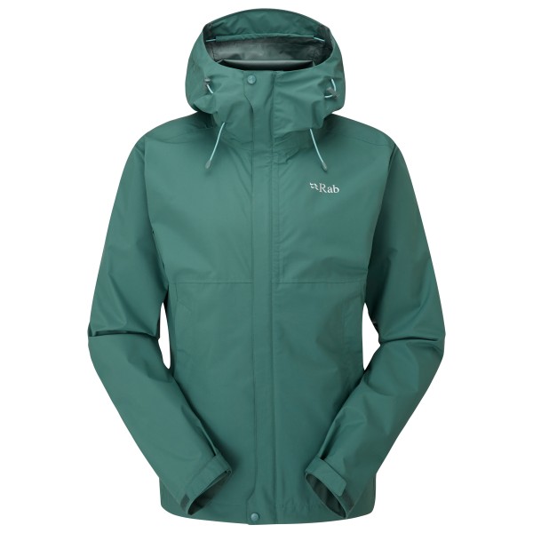 Rab  Women's Downpour Eco Jacket - Regenjas, turkoois