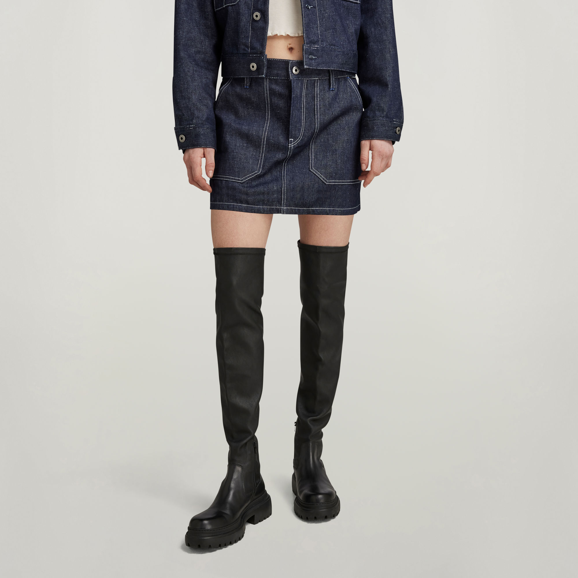 G-Star RAW Carpenter Mini Rok - Donkerblauw - Dames