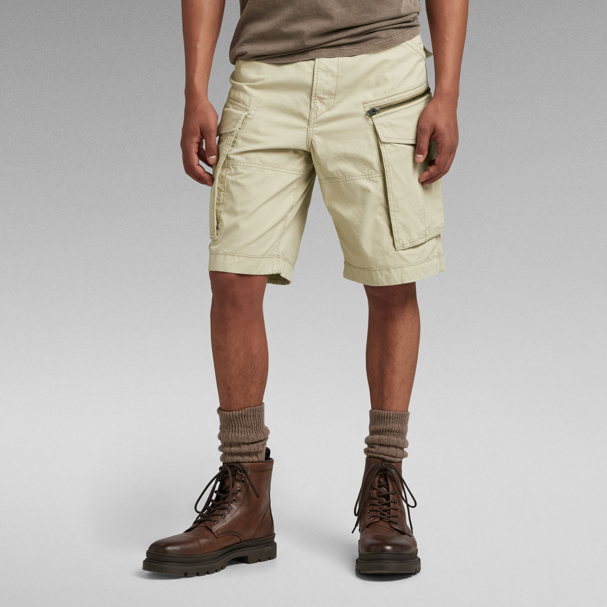 G-Star RAW Rovic Zip Relaxed Short - Beige - Heren