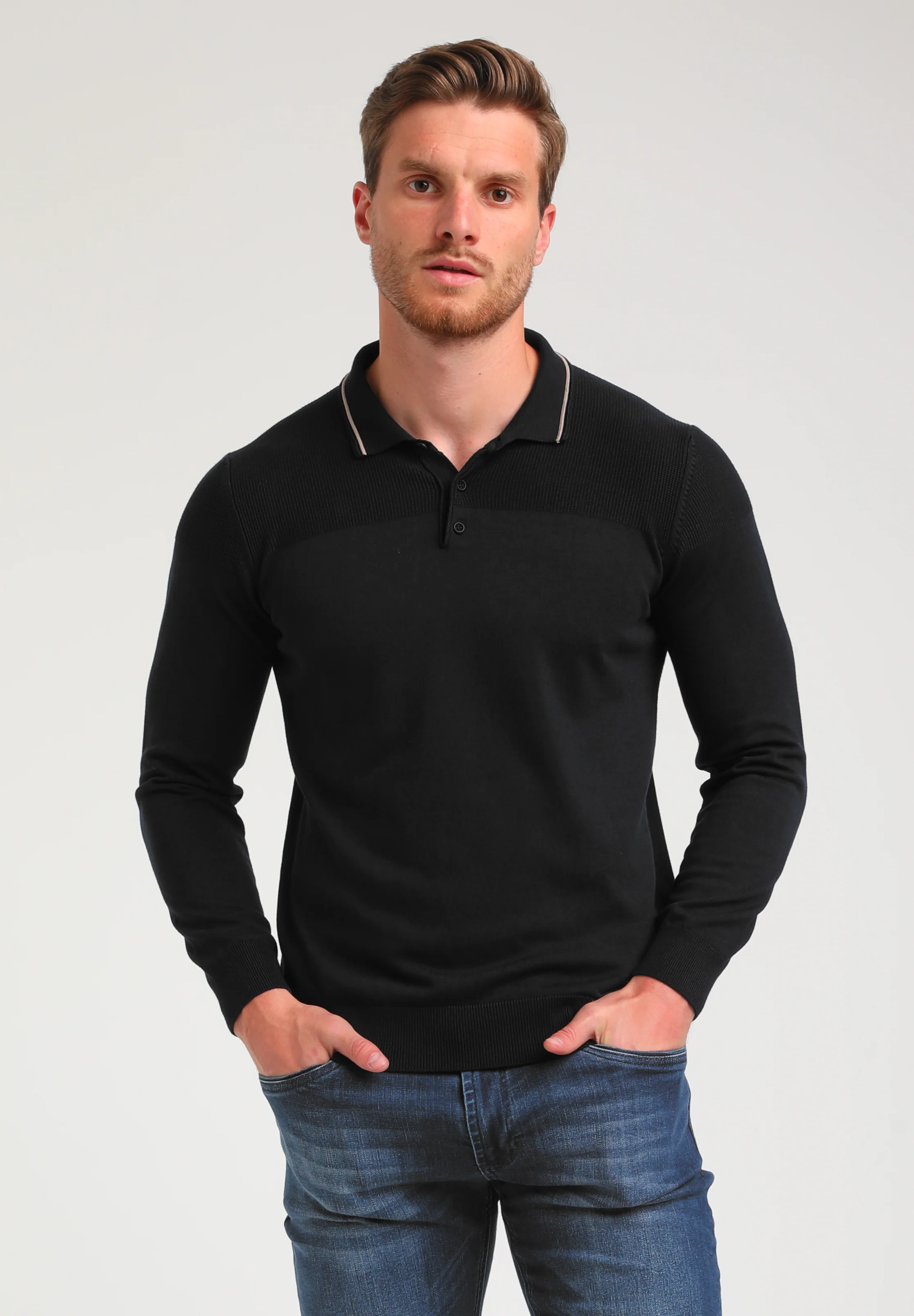 Gabbiano Heren polo 614770 201 black