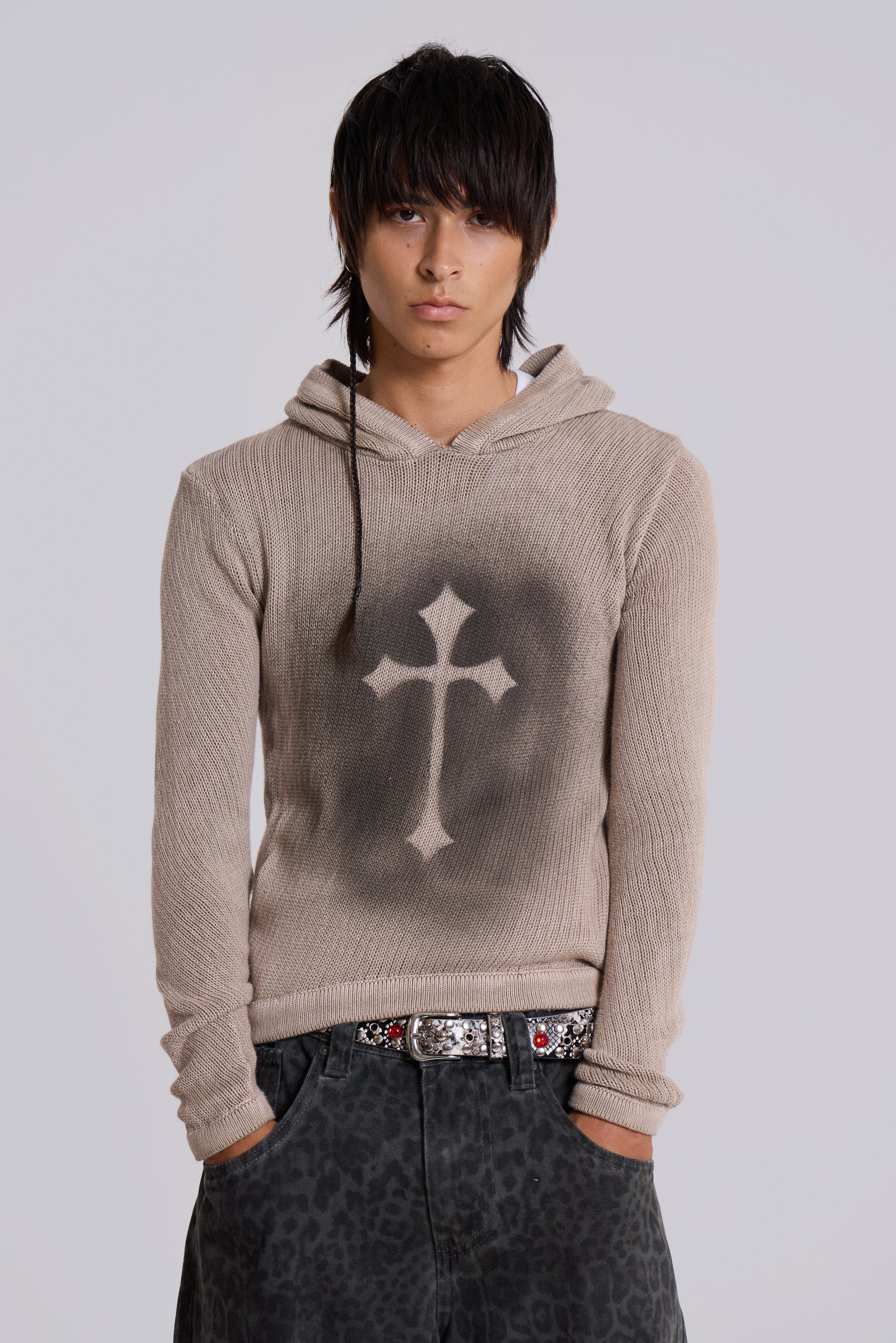 Jaded Man Sainted Knit Hoodie