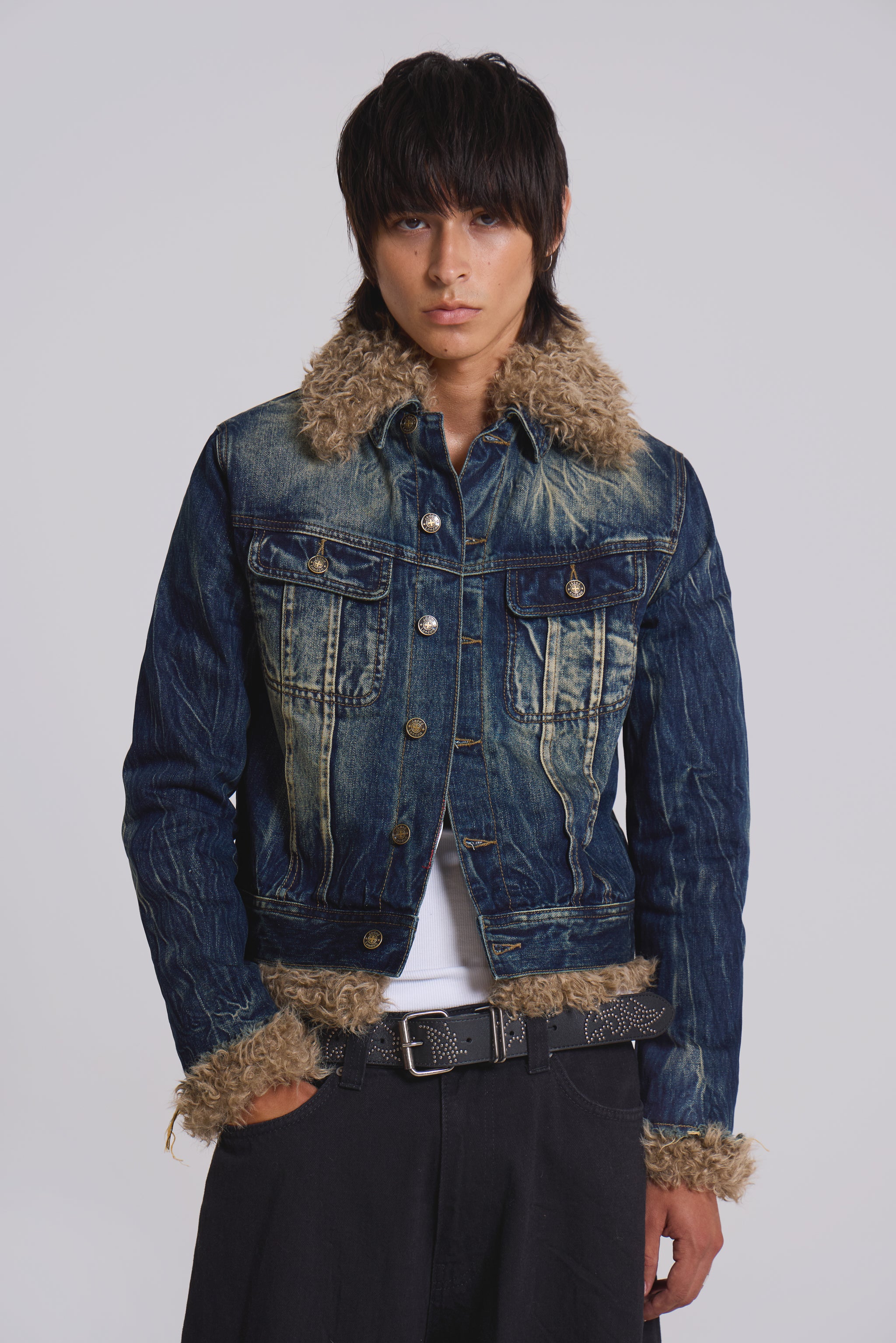 Jaded Man Shaggy Denim Jacket