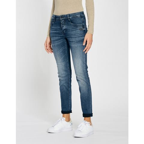 GANG Relax fit jeans 94GERDA met half open knoopsluiting