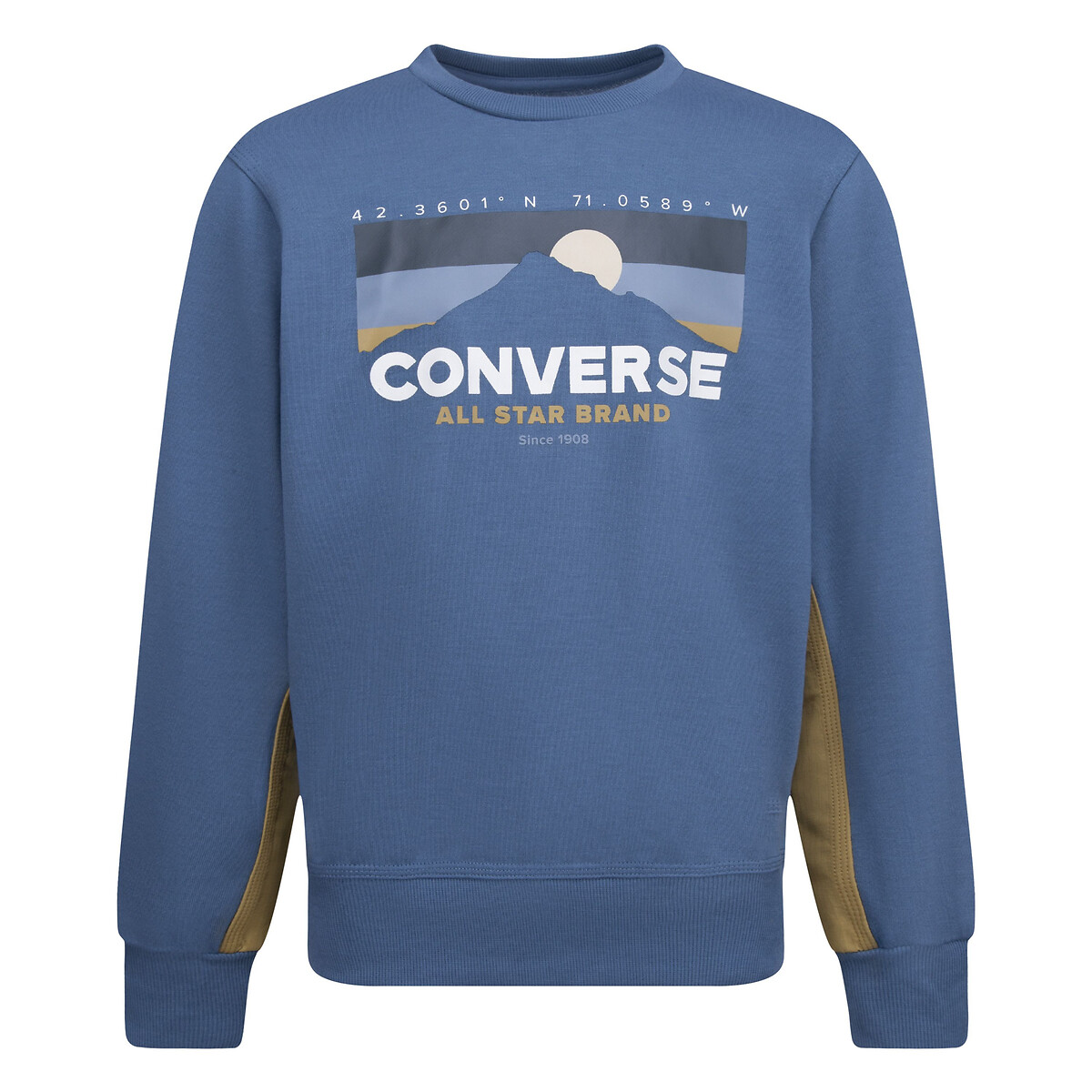 Converse Sweater in molton met ronde hals