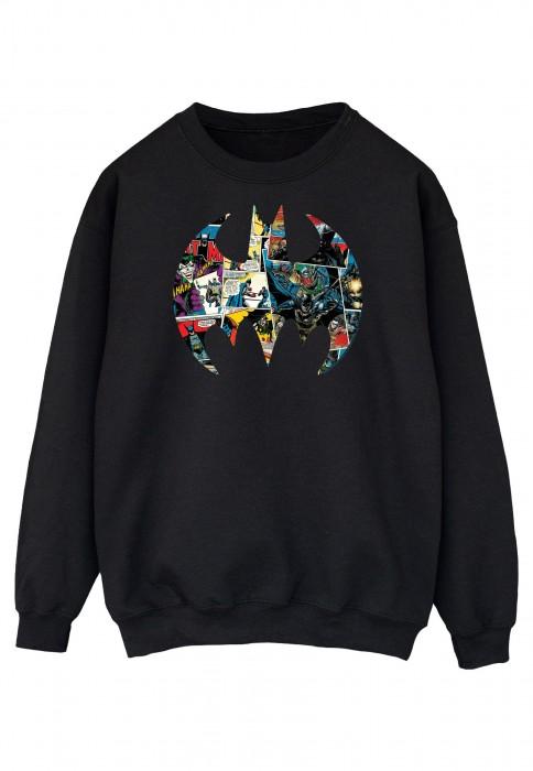 DC Comics Batman Comic Book-logo katoenen sweatshirt voor heren