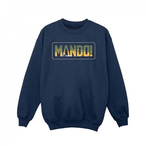 Star Wars Girls The Mandalorian Mando Cutout Sweatshirt