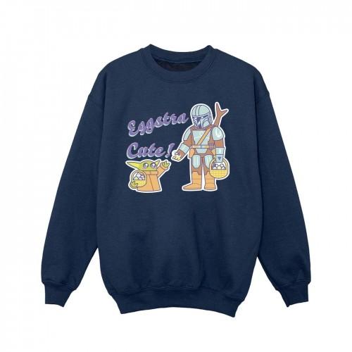 Star Wars Girls The Mandalorian Eggstra Cute Grogu Sweatshirt