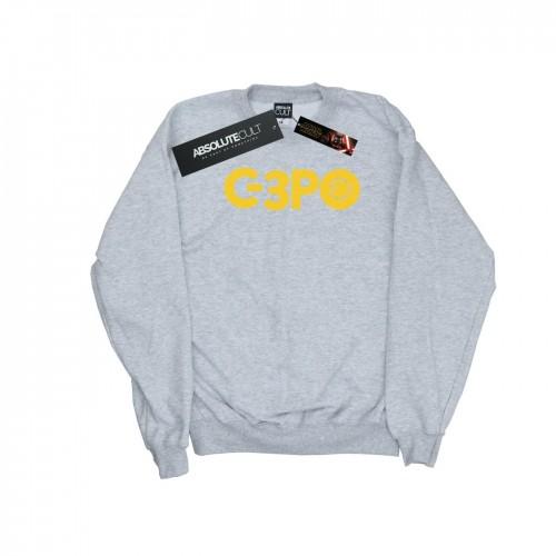 Star Wars Girls The Rise Of Skywalker C-3PO Text Logo Sweatshirt