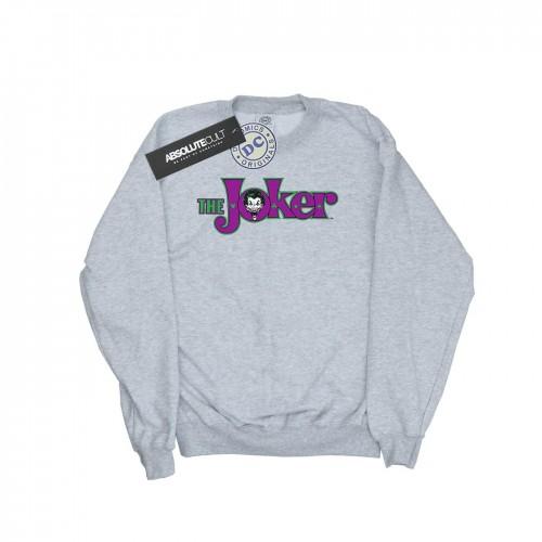 DC Comics Heren sweatshirt met het Joker-tekstlogo