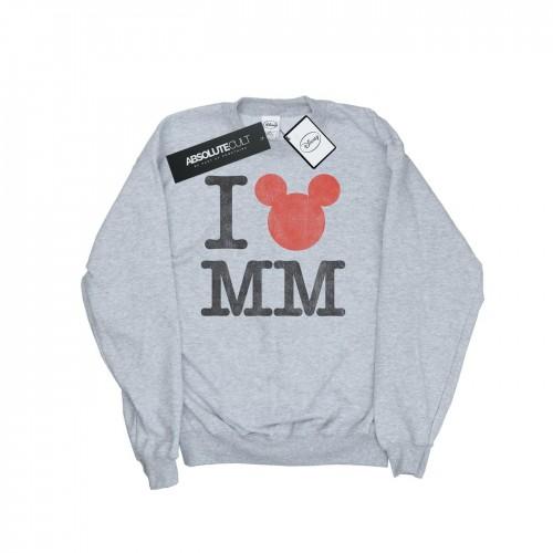 Disney Heren Mickey Mouse Ik hou van Mickey Sweatshirt