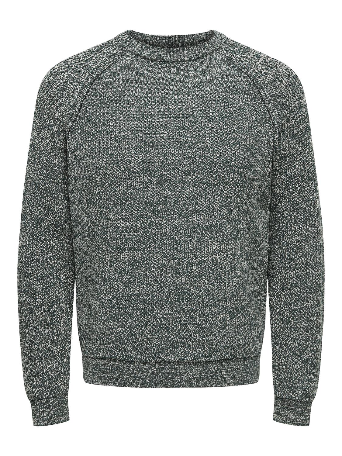 Only & Sons Onsfelip life reg 5 twist crew knit