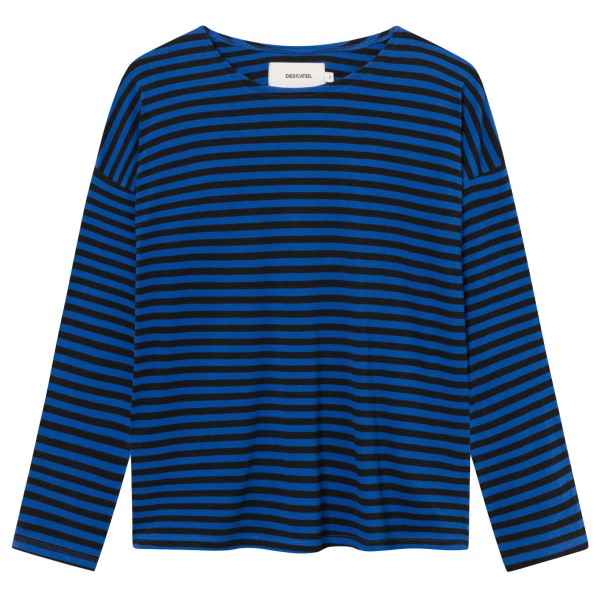 Dedicated  Women's Top Humledal Stripes - Longsleeve, blauw