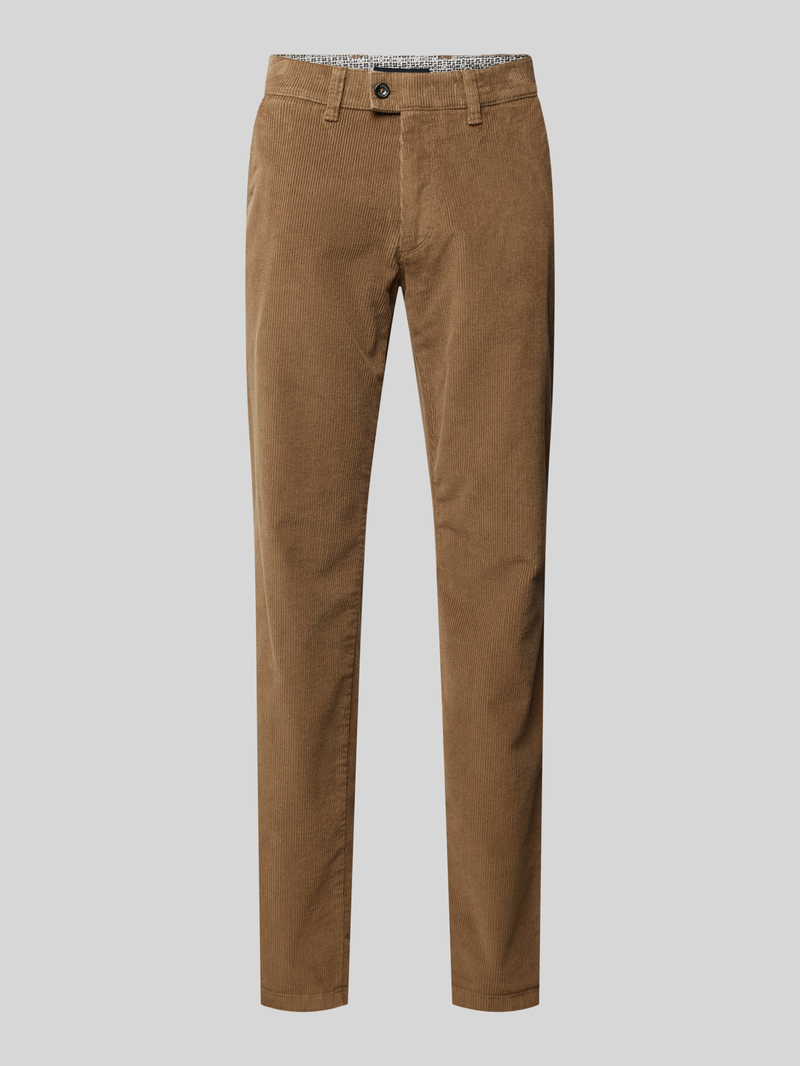 Eurex By Brax Regular fit corduroy broek met steekzakken, model 'JIM'