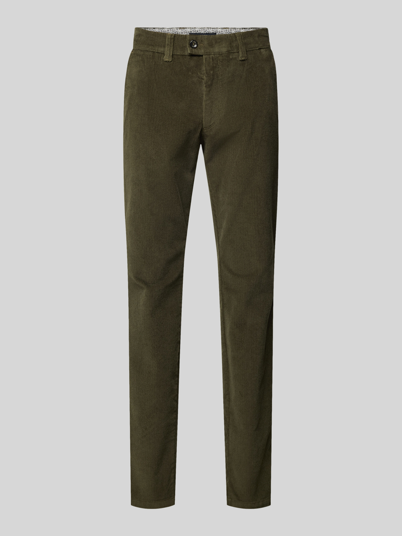 Eurex By Brax Regular fit corduroy broek met steekzakken, model 'JIM'