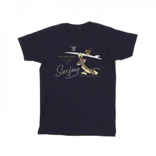 Tom And Jerry Girls ItÂ´s Time For Surfing Cotton T-Shirt