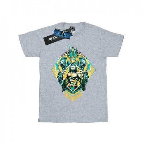 DC Comics meisjes Aquaman The Trench Crest katoenen T-shirt