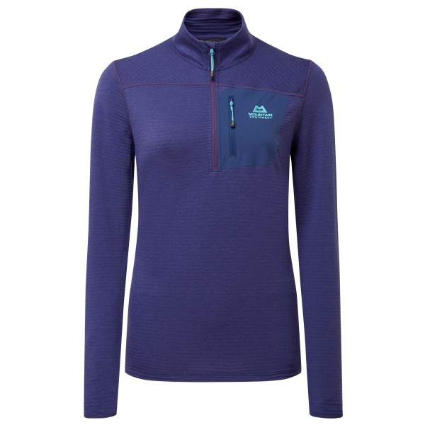 Mountain Equipment  Women's Lumiko Zip T - Fleecetrui, blauw