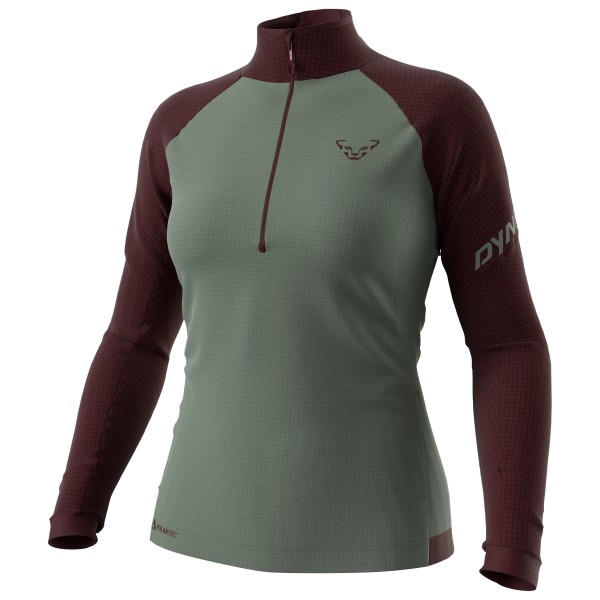 Dynafit  Women's Speed Polartec 1/2 Zip - Fleecetrui, olijfgroen