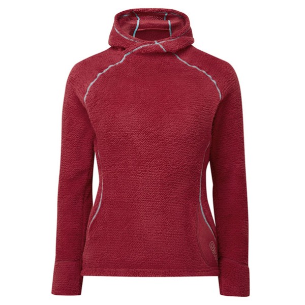 OMM  Women's Core + Hoodie - Fleecetrui, rood